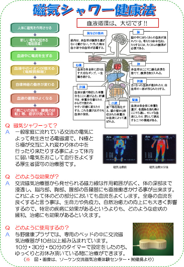 磁気シャワー