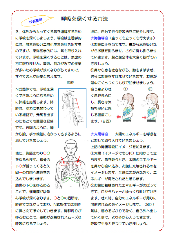 呼吸を深くする方法